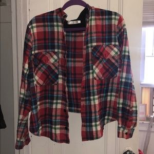 LF STORY OF LOLA CROPPED FLANNEL